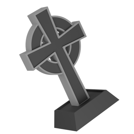 Cruz grave  3D Icon