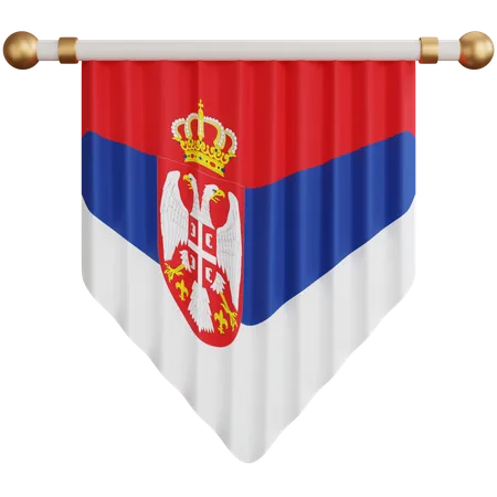 Serbia Flag  3D Icon