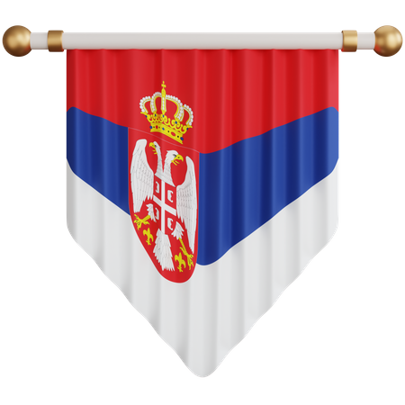 Serbia Flag  3D Icon
