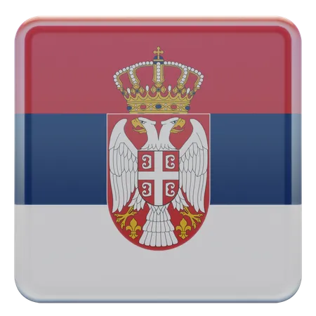 Serbia Flag  3D Illustration