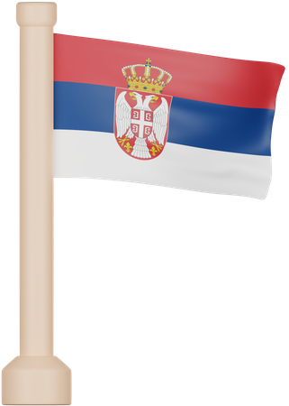 Serbia Flag  3D Icon