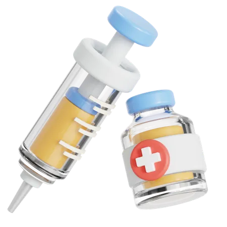 Seringa de vacina  3D Icon