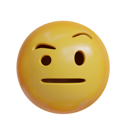 Sério  3D Icon