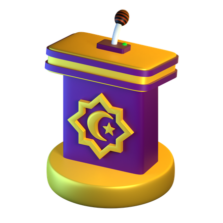 Púlpito de sermão  3D Icon