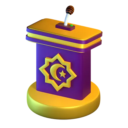 Púlpito de sermão  3D Icon