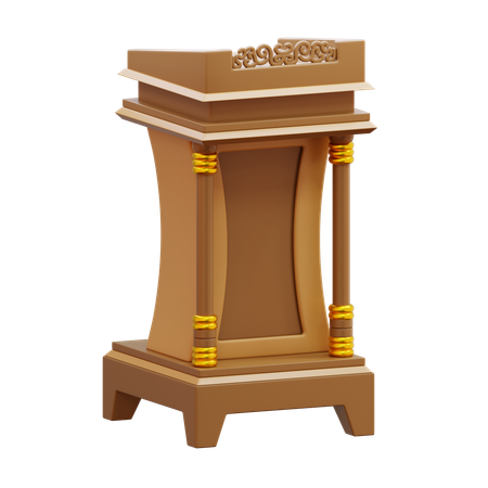 Podio del sermón  3D Icon