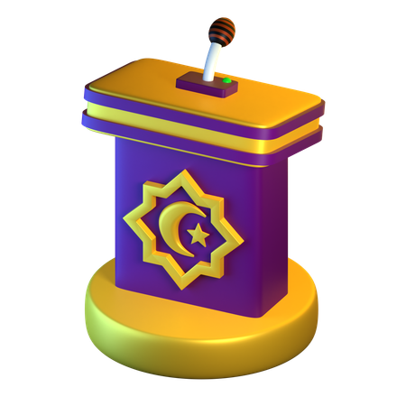 Sermon Pulpit  3D Icon