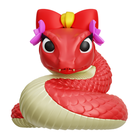 Serpent chinois  3D Icon