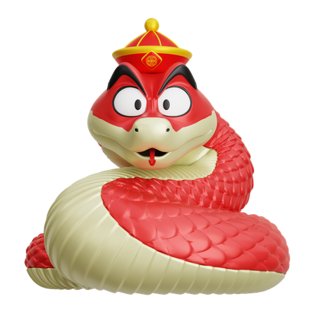 Serpent chinois1  3D Icon