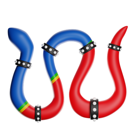 Serpente arco-íris  3D Icon