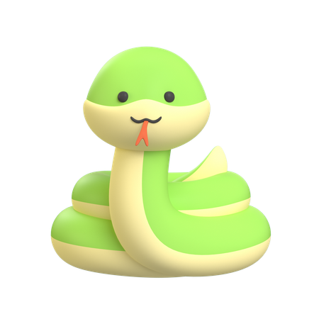 Serpiente  3D Icon