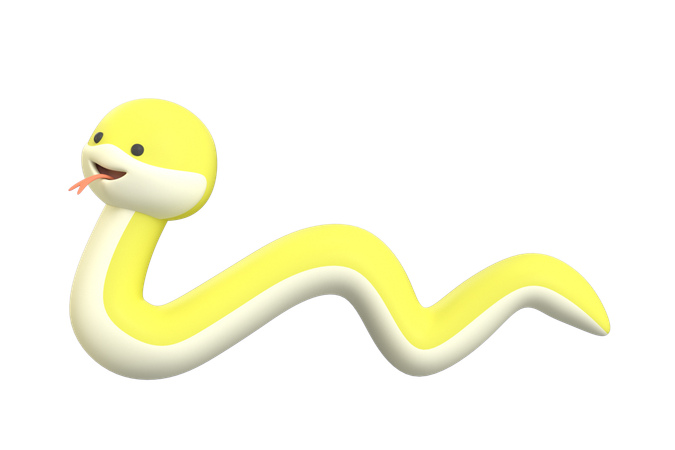 Serpiente  3D Icon