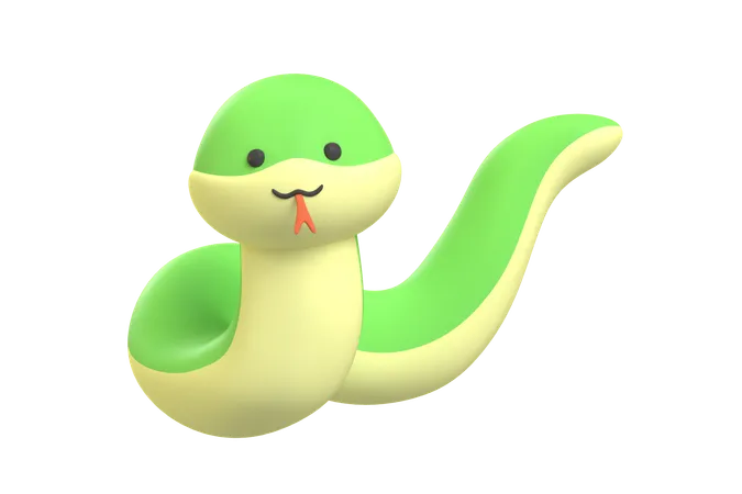 Serpiente  3D Icon