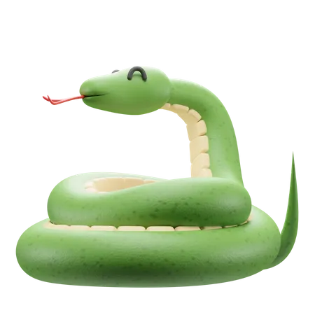 Serpiente  3D Illustration