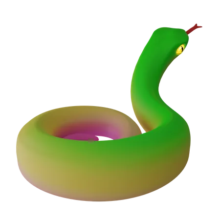 Serpiente  3D Icon