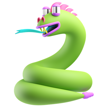 Serpiente  3D Icon
