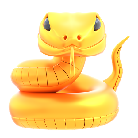 Serpiente china  3D Icon