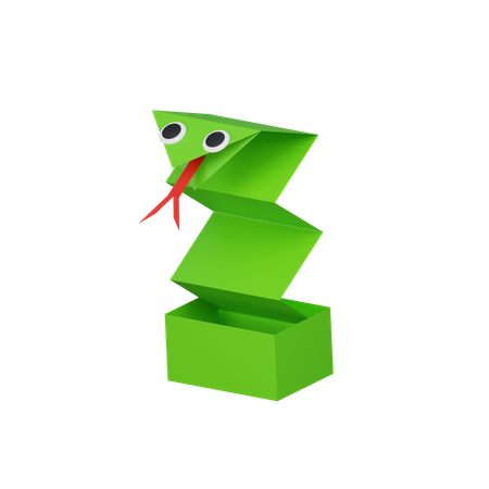 Serpiente de papel  3D Icon