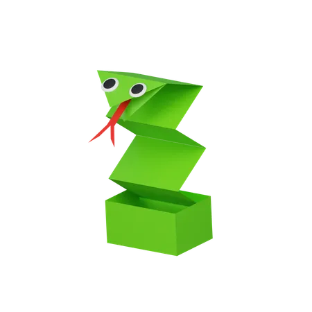 Serpiente de papel  3D Icon