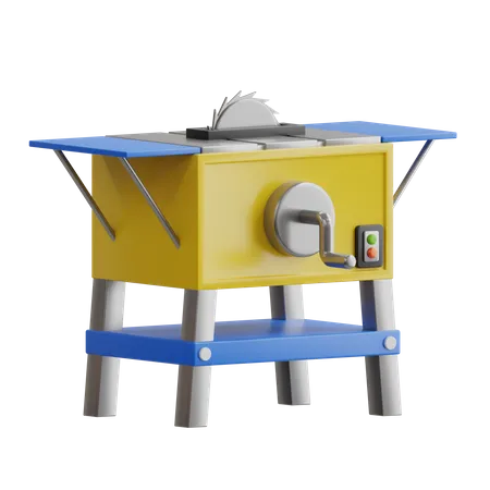 Serra de mesa  3D Icon