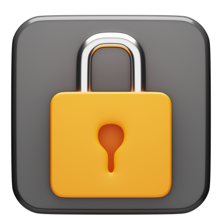 Verrouillage  3D Icon