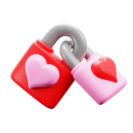 Serrure d'amour  3D Icon