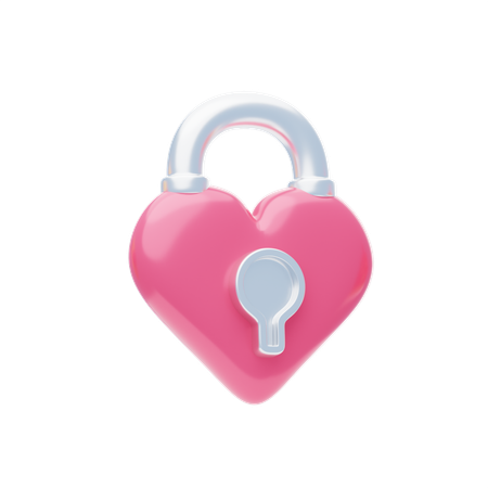 Serrure d'amour  3D Icon