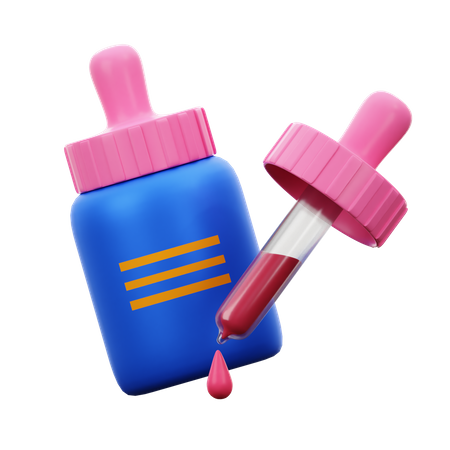 Serum Bottle  3D Illustration