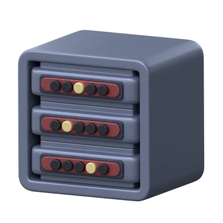 Server 3 D Computer Peripherals Icon 3D Icon