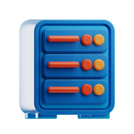 Server  3D Icon