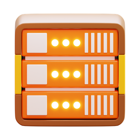 Server  3D Icon