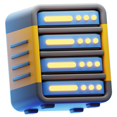 Server  3D Icon
