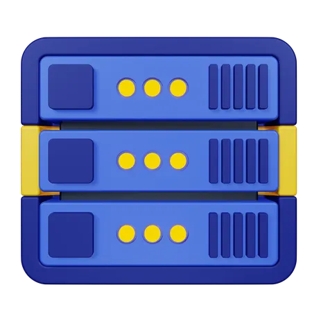 Server  3D Icon