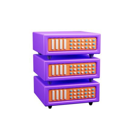 Server  3D Icon