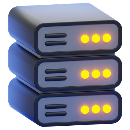 Server  3D Icon