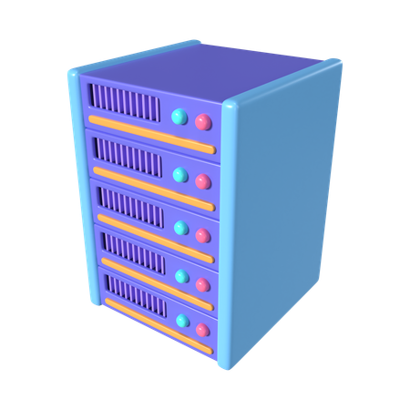 Server  3D Icon