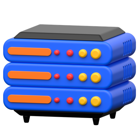 Server  3D Icon