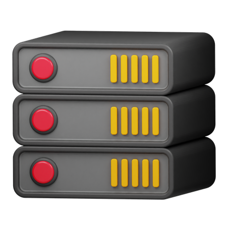 Server  3D Icon