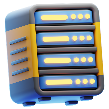 Server  3D Icon