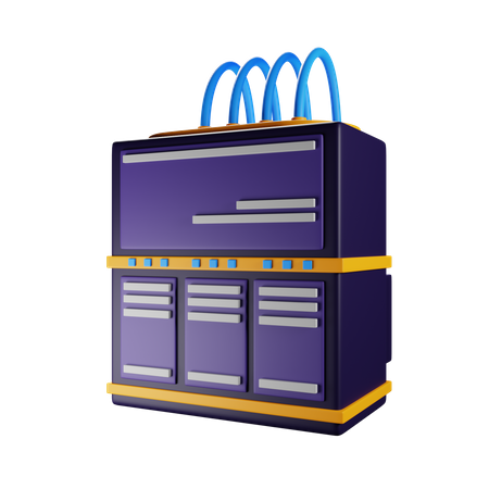 Server  3D Icon