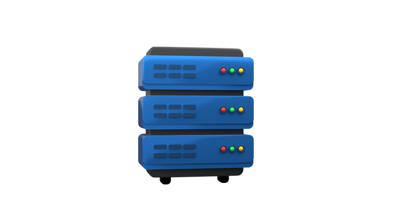 Server  3D Icon