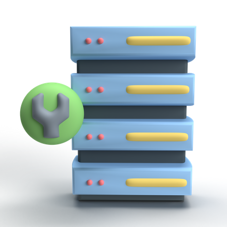 Server  3D Icon