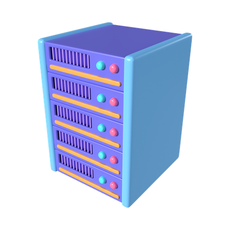 Server  3D Icon