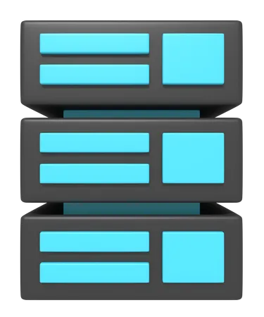 3 D Icon Of Storage Server Big 3D Icon