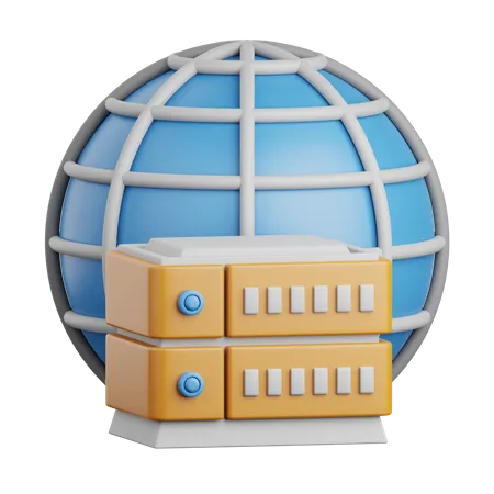 3 D Rendering Server Isolated Useful For Cloud Network Computing Technology Database Server And Connection Design Element 3D Icon