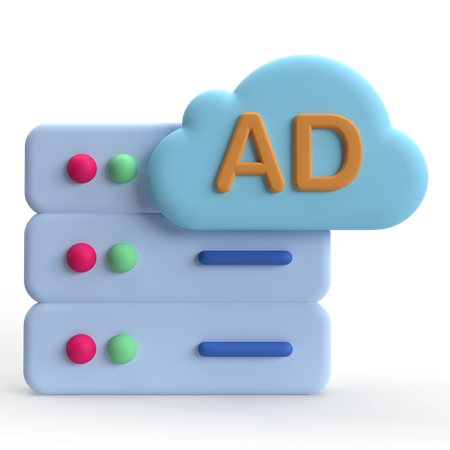 Server AD  3D Icon