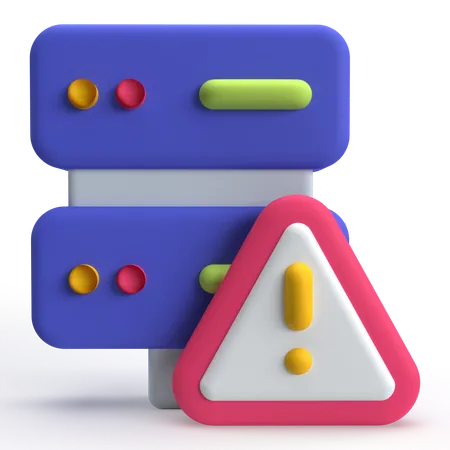 Server Alert  3D Icon