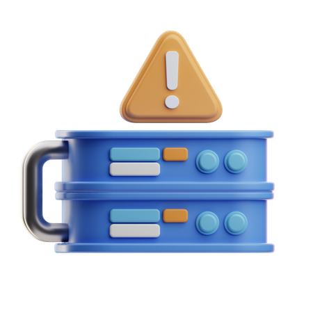 サーバーアラート  3D Icon