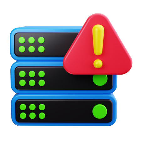 Server Alert  3D Icon