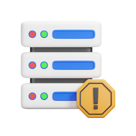 Server Alert  3D Icon